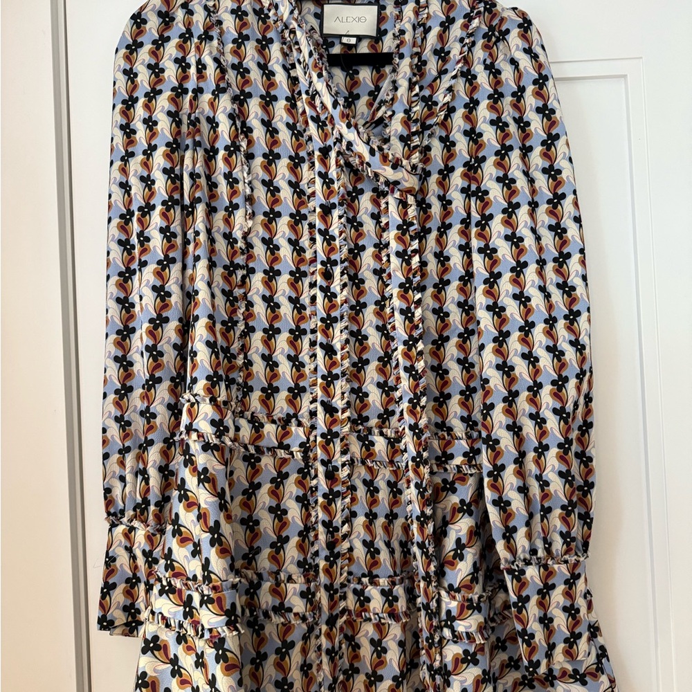 Alexis Floral Print Blouse with Ruffle Detail